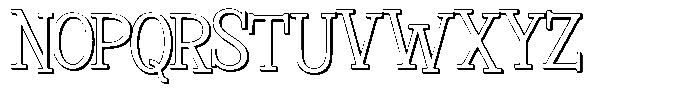 Merry Glow Shadow Font UPPERCASE