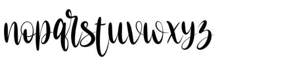 Merry Script Regular Font LOWERCASE