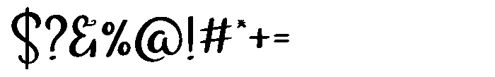 Merry Whimsy Font OTHER CHARS