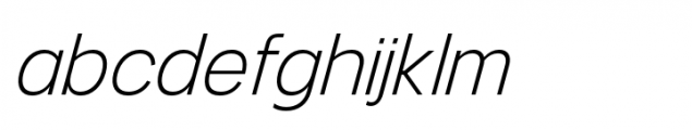 Mersh Extra Light Italic Font LOWERCASE