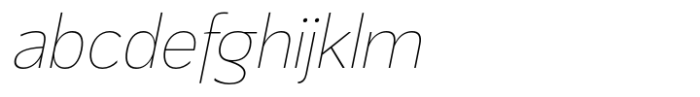 Mersin Thin Italic FONT