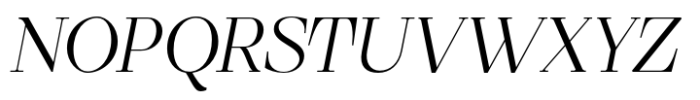 Mesagni Display Light Italic Font UPPERCASE