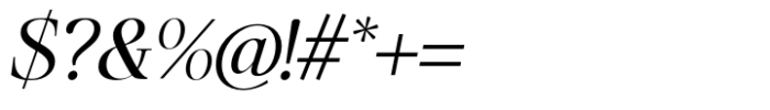 Mesagni Display Regular Italic Font OTHER CHARS