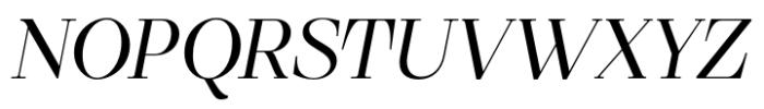Mesagni Display Regular Italic Font UPPERCASE