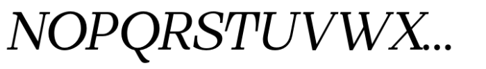 Mesagni Text Regular Italic Font UPPERCASE