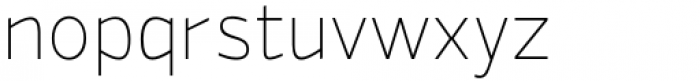 Mesca Thin Font LOWERCASE