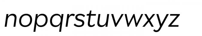 Mesclo Book Italic Font LOWERCASE