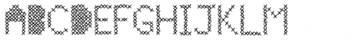 Mesh Stitch Font UPPERCASE