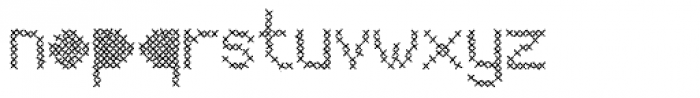 Mesh Stitch Font LOWERCASE