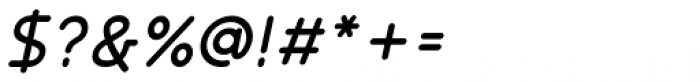 Meshitara Sans Italic Font OTHER CHARS