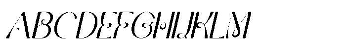 Meslay Italic Font UPPERCASE