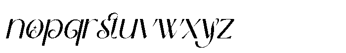 Meslay Italic Font LOWERCASE