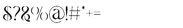 Meslay Regular Font OTHER CHARS