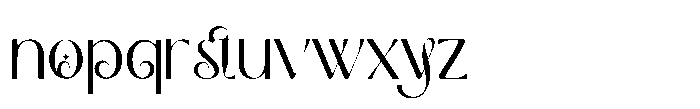 Meslay Regular Font LOWERCASE