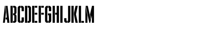 Message Stencil JNL Regular Font UPPERCASE
