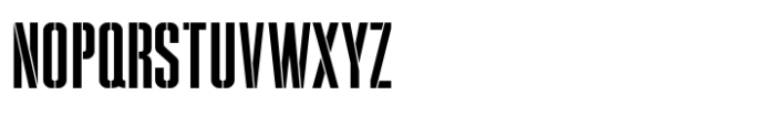 Message Stencil JNL Regular Font UPPERCASE