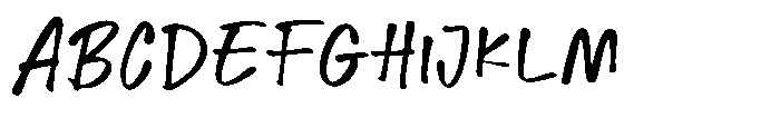 Messy Binder Font UPPERCASE