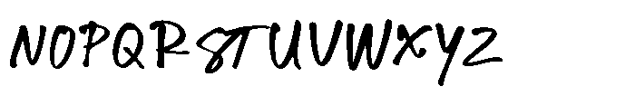 Messy Binder Font UPPERCASE