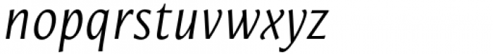 Mestiza Sans Light Italic Font LOWERCASE