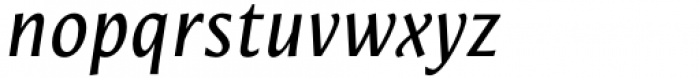 Mestiza Sans Regular Italic Font LOWERCASE