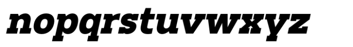 Mesveda Slab Black Italic Font LOWERCASE