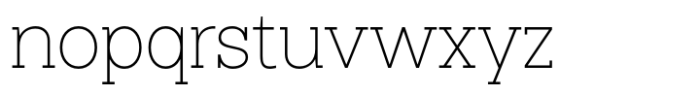 Mesveda Slab Light Font LOWERCASE