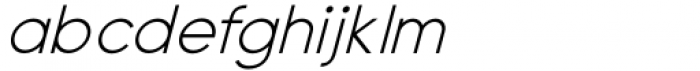 Metablue Regular Italic Font LOWERCASE
