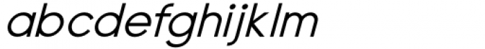 Metablue Semi Bold Italic Font LOWERCASE