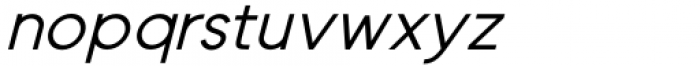 Metablue Semi Bold Italic Font LOWERCASE