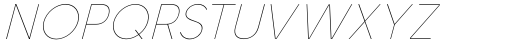 Metablue Thin Italic Font UPPERCASE