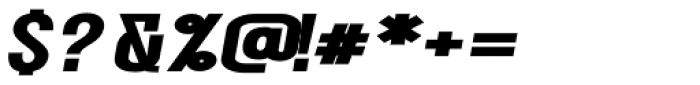 Metafora Black Extra Expanded Oblique Font OTHER CHARS