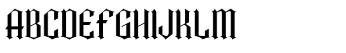 Metal Gothic Regular Font UPPERCASE