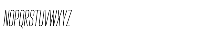 Metalic Sans Extra Light Italic Font UPPERCASE