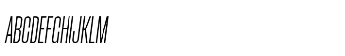 Metalic Sans Light Italic Font UPPERCASE