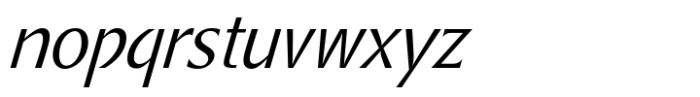 Metamoderna Std Light Italic Font LOWERCASE