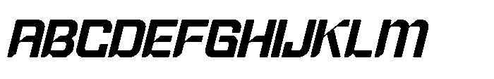 Metaor Aftershift Italic Font UPPERCASE