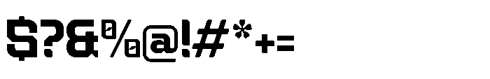 Metaor Aftershift Regular Font OTHER CHARS