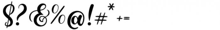 Metaphora Regular Font OTHER CHARS