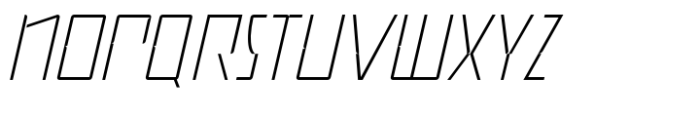 Metaverse Display Extra Light Italic Font UPPERCASE