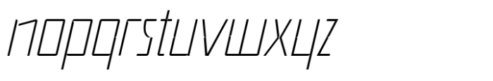 Metaverse Display Extra Light Italic Font LOWERCASE