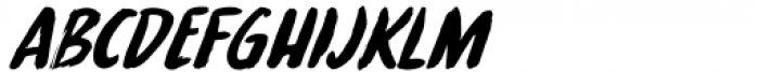 Meteor Strike Italic Font UPPERCASE