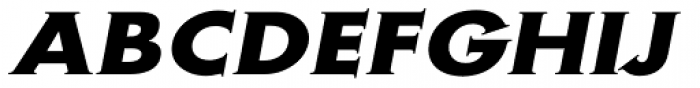 Metra Serif Bold Oblique Font UPPERCASE