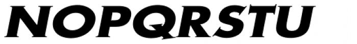 Metra Serif Bold Oblique Font UPPERCASE