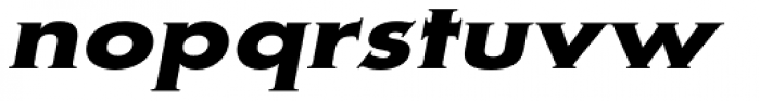 Metra Serif Bold Oblique Font LOWERCASE