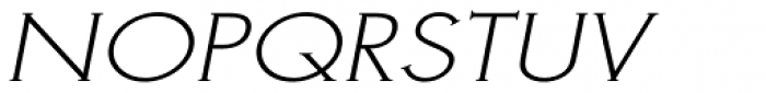 Metra Serif Light Oblique Font UPPERCASE