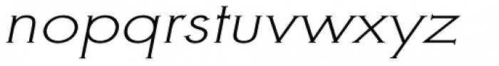 Metra Serif Light Oblique Font LOWERCASE