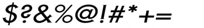 Metra Serif Plain Oblique Font OTHER CHARS