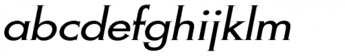 Metra Serif Plain Oblique Font LOWERCASE