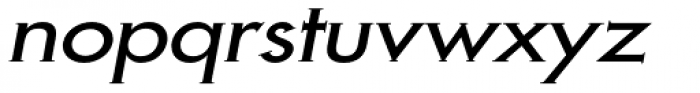 Metra Serif Plain Oblique Font LOWERCASE