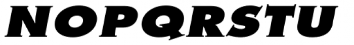 Metra Serif Xtra Bold Oblique Font UPPERCASE
